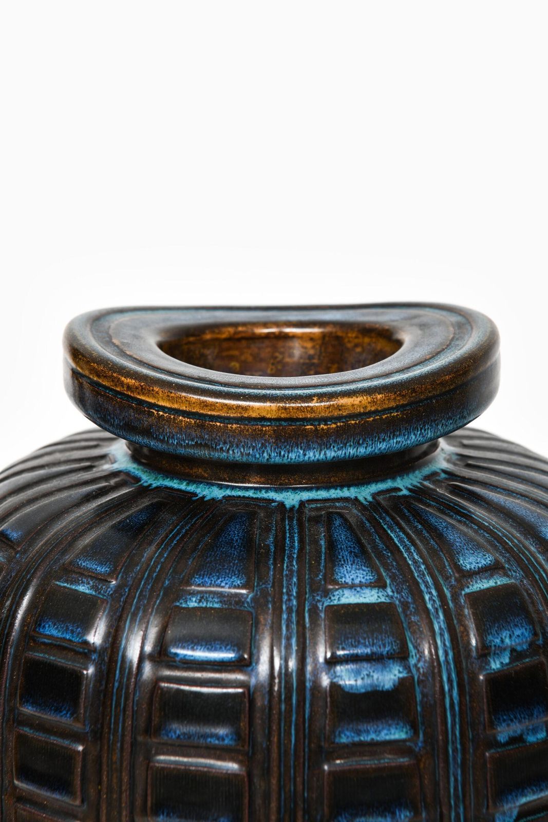 Wilhelm Kåge Vase Model Farsta Produced By Gustavsberg In Sweden photo for sale