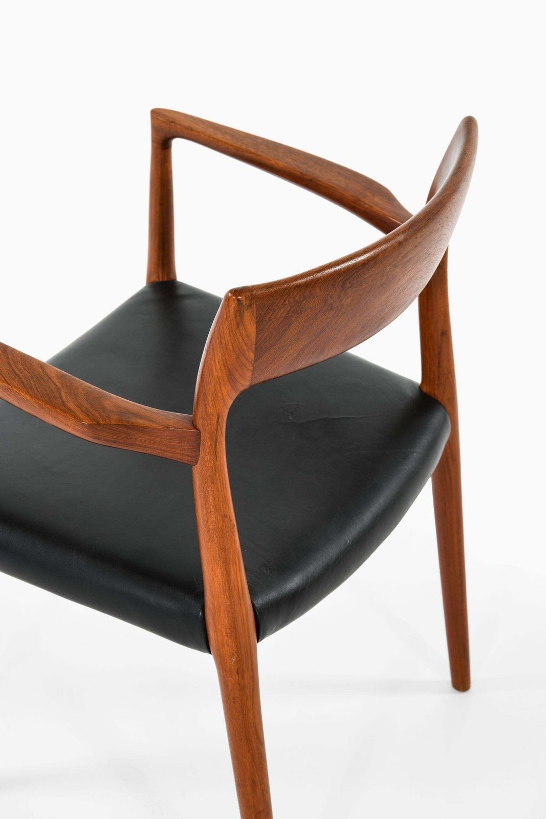 Niels Otto Møller Armchair Model 57 By J.L Møllers Møbelfabrik In Denmark photo vintage