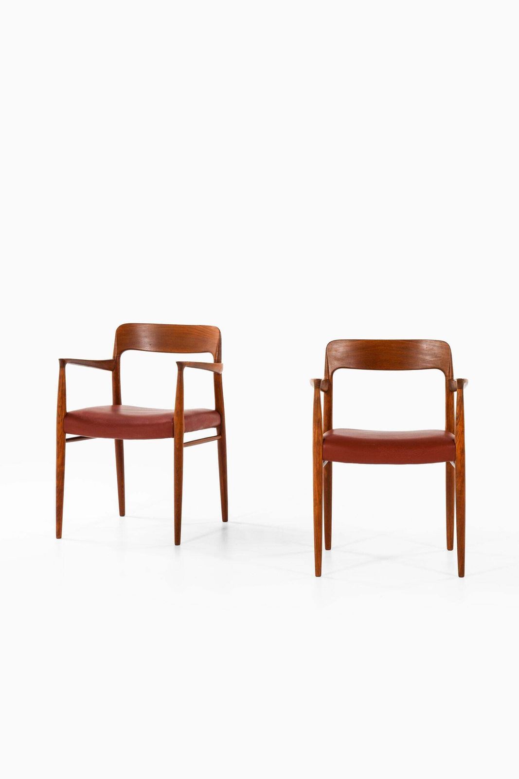 Niels Otto Møller Armchairs Model 57 Produced By J.L Møllers Møbelfabrik photo furniture