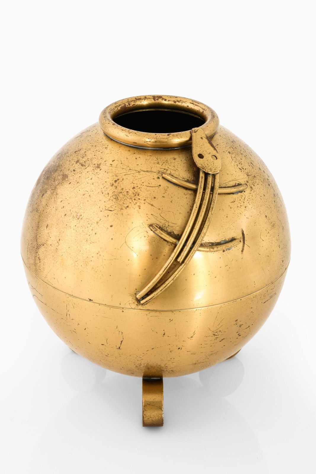 Carl Einar Borgström Vase Produced By Ystad Metall In Sweden photo furniture