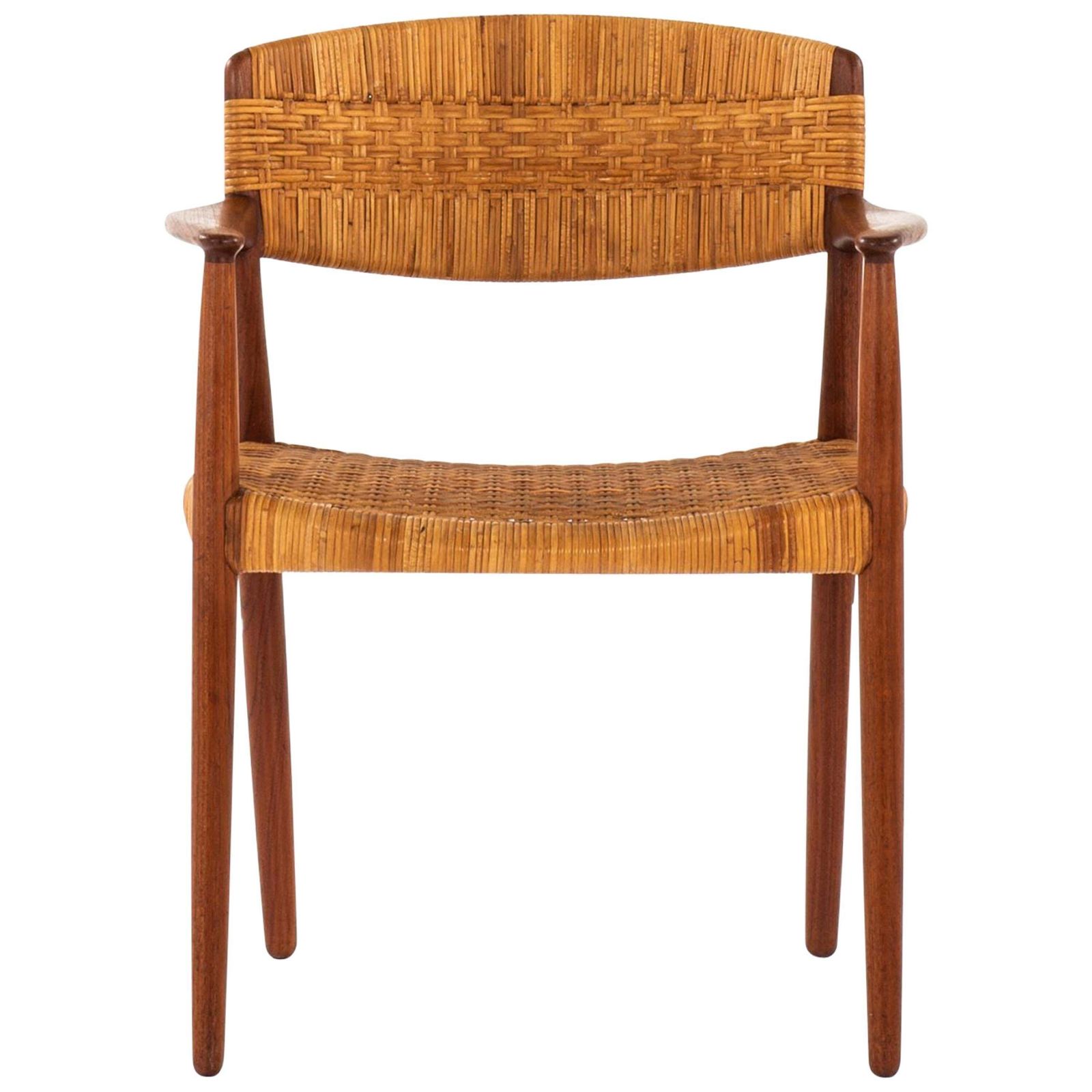 Aksel Bender Madsen & Ejner Larsen Armchair By Cabinetmaker Willy Beck