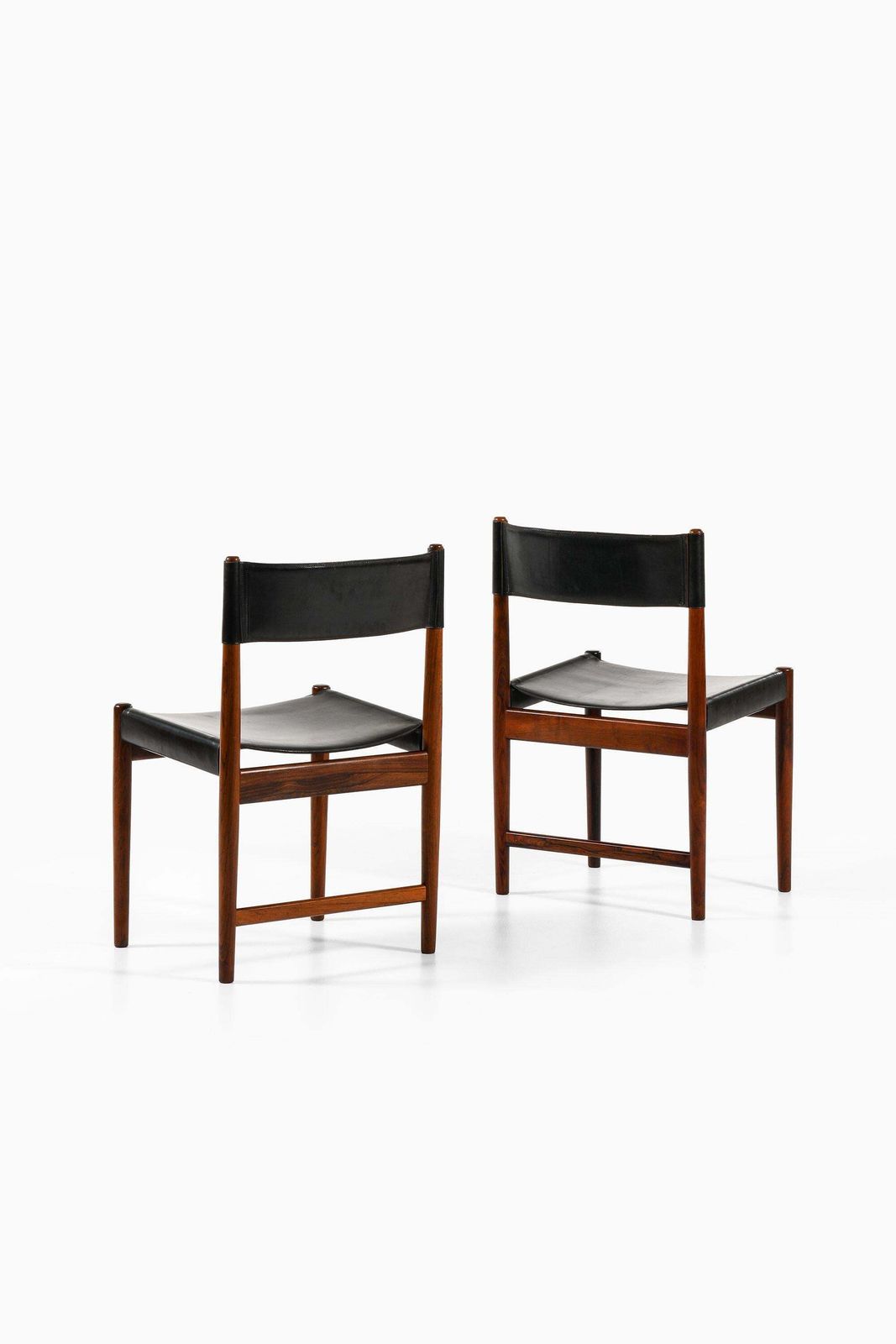 Kurt østervig Set Of 8 Dining Chairs In Rosewood And Leather, Denmark 1960s photo for sale