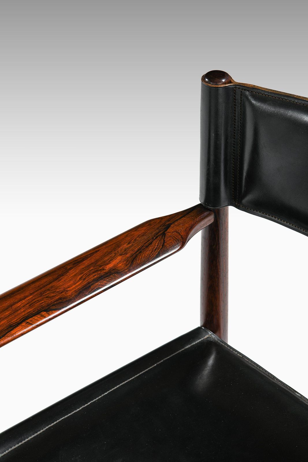 Furniture Kurt østervig Set Of 8 Dining Chairs In Rosewood And Leather, Denmark 1960s photo