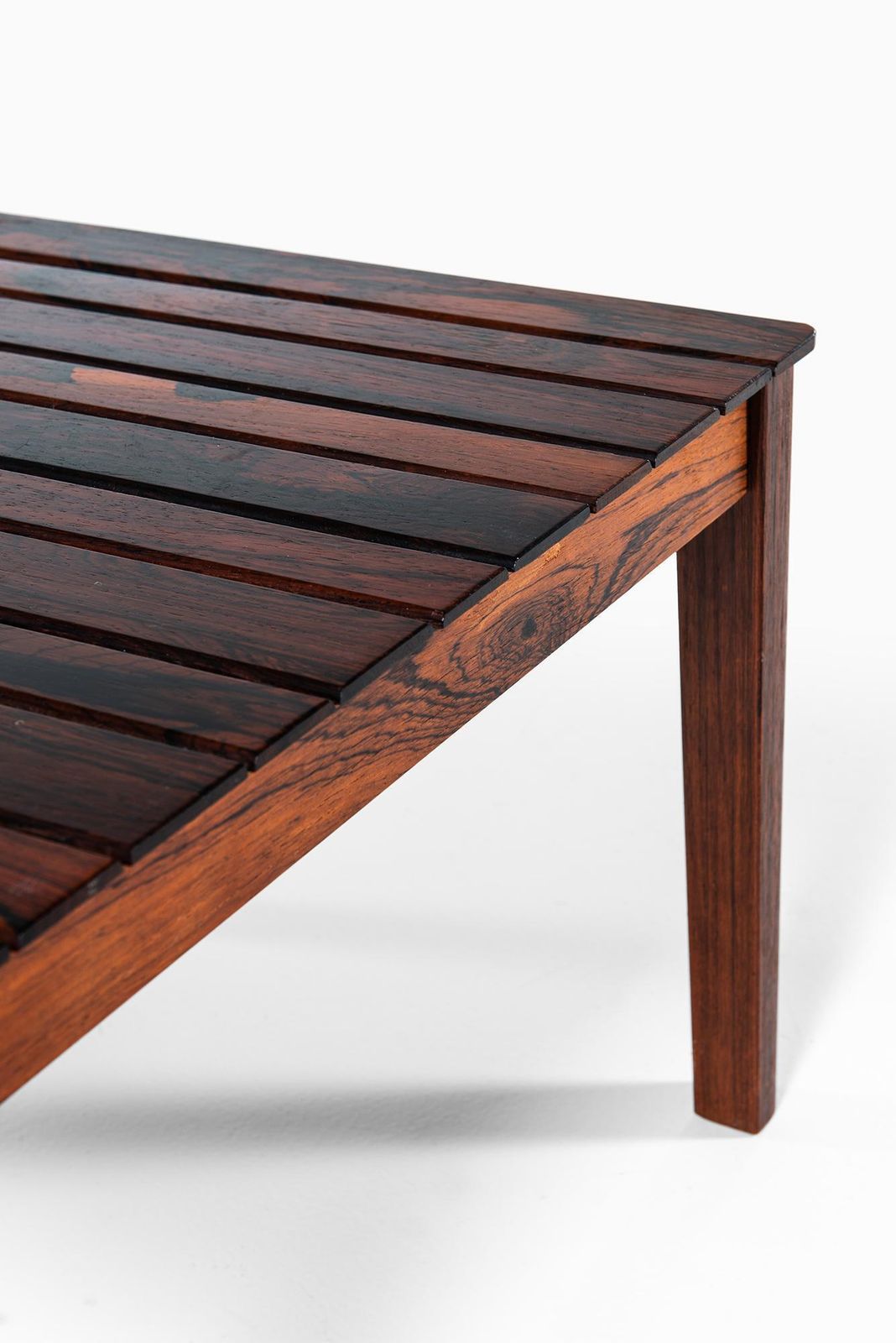 Pair Of Side Tables Or Benches In Solid Rosewood By Alberts In Sweden photo vintage