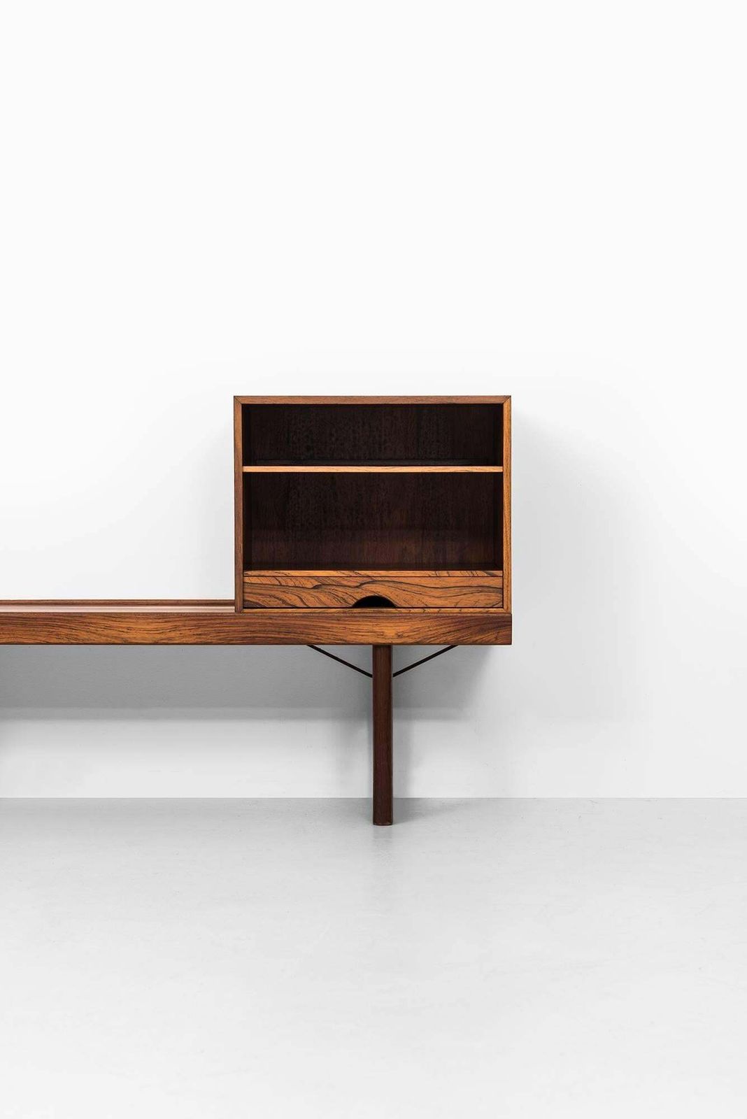 Torbjørn Afdal Krobo Bench With Lp Box By Bruksbo In Norway photo furniture