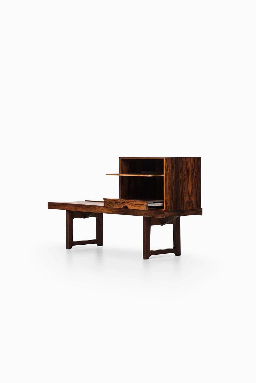 Torbjørn Afdal Krobo Bench With Lp Box By Bruksbo In Norway photo vintage