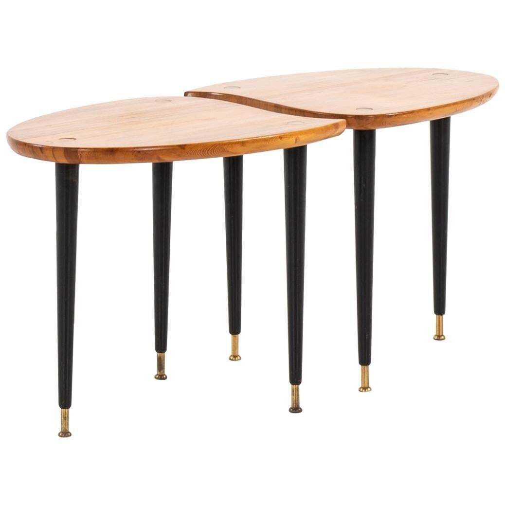 Side Tables Produced By Svensk Fur In Sweden