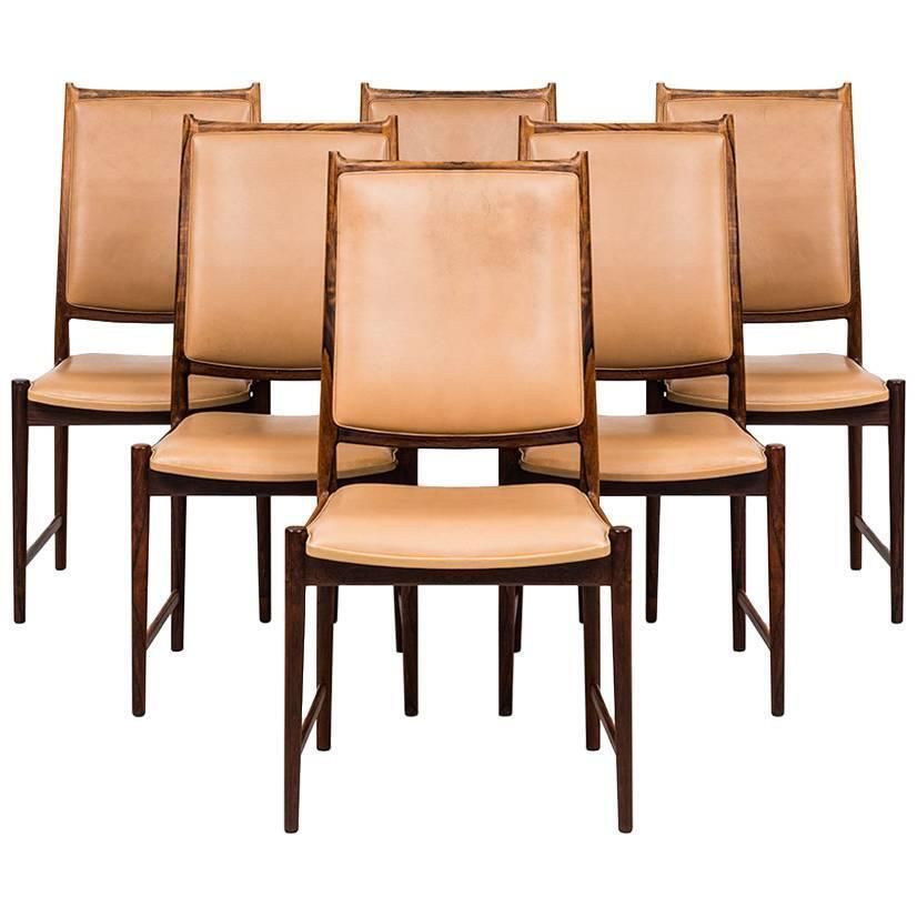 Torbjørn Afdal High Back Dining Chairs Model Darby By Nesjestranda Møbelfabrik