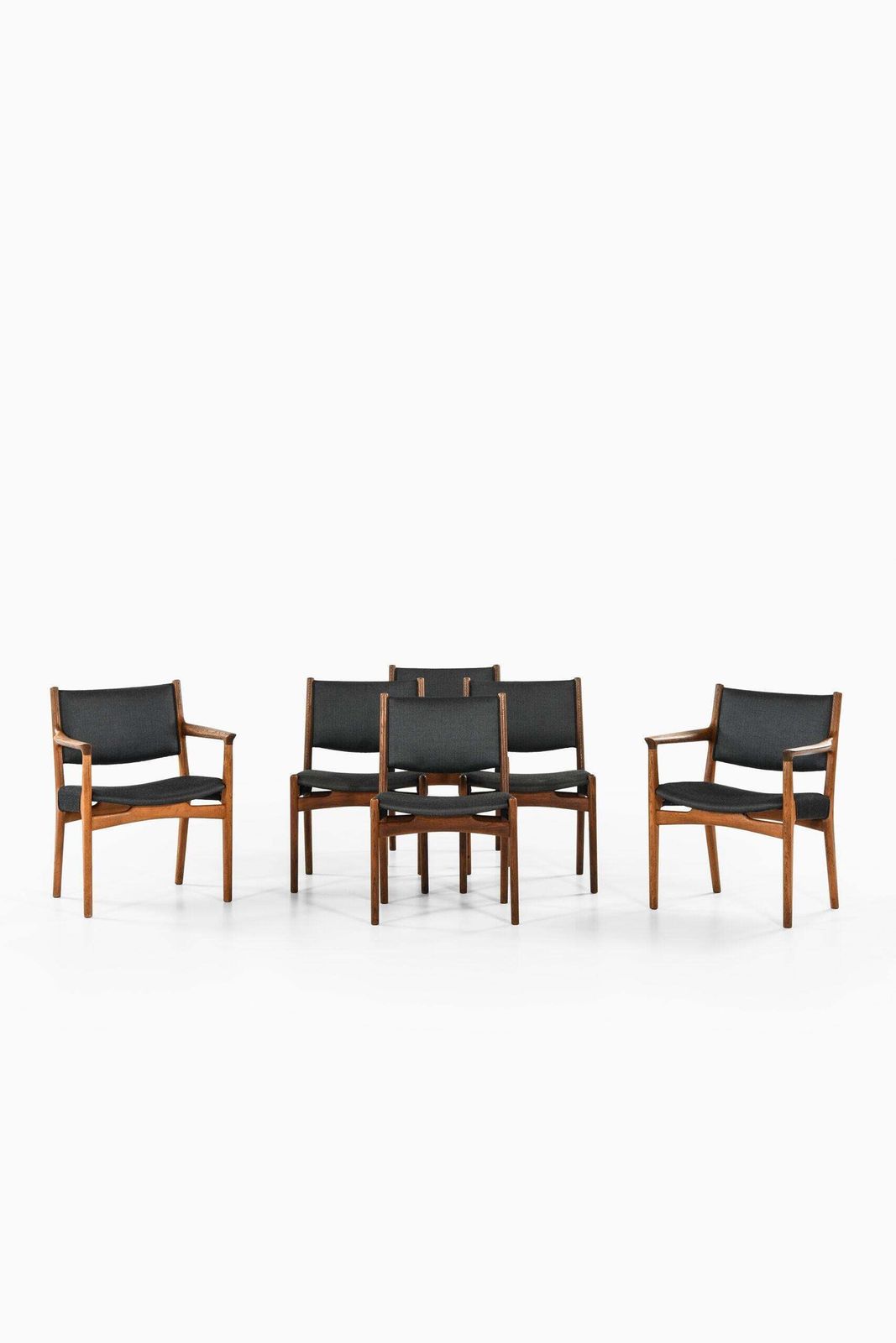 Hans Wegner Dining Chairs By Cabinetmaker Johannes Hansen In Denmark photo vinterior
