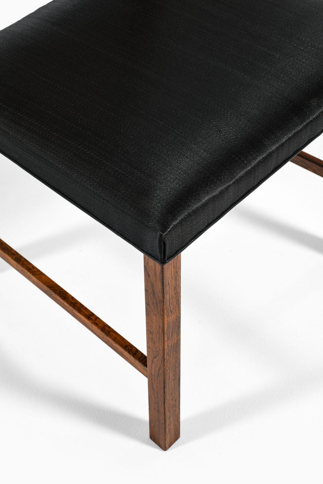 photo for sale Set Of 14 Dining Chairs In Rosewood And Cane By Bernt Petersen, 1960's