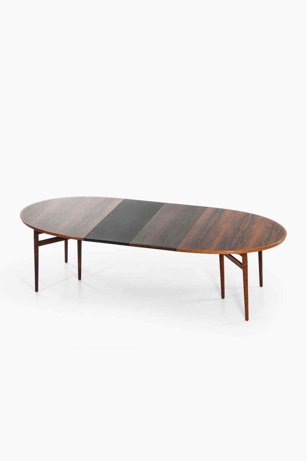 Dining Table In Rosewood And Leather By Arne Vodder, 1950's photo vinterior