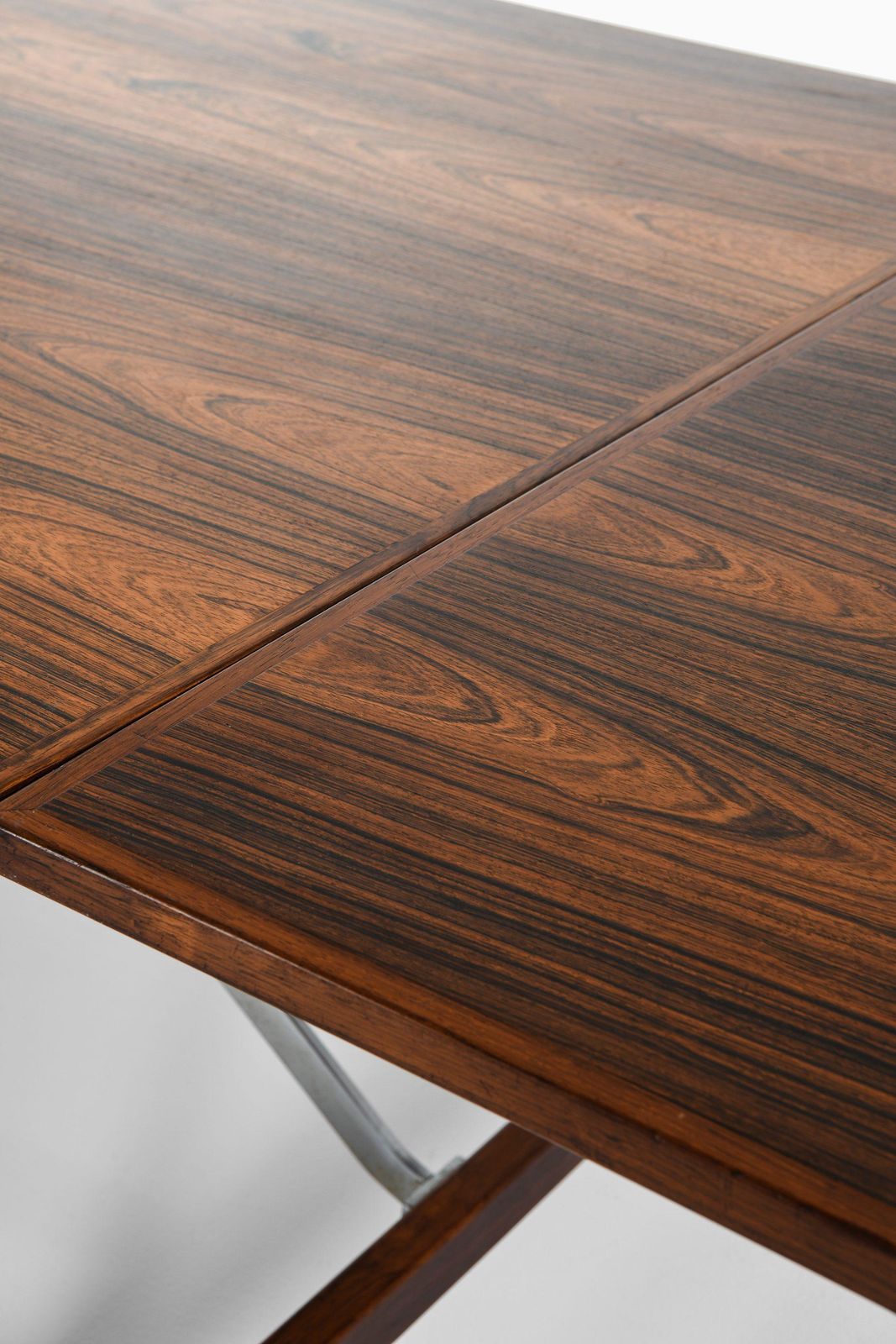 Dining Table In Rosewood And Steel By Hans Wegner, 1960s photo vinterior
