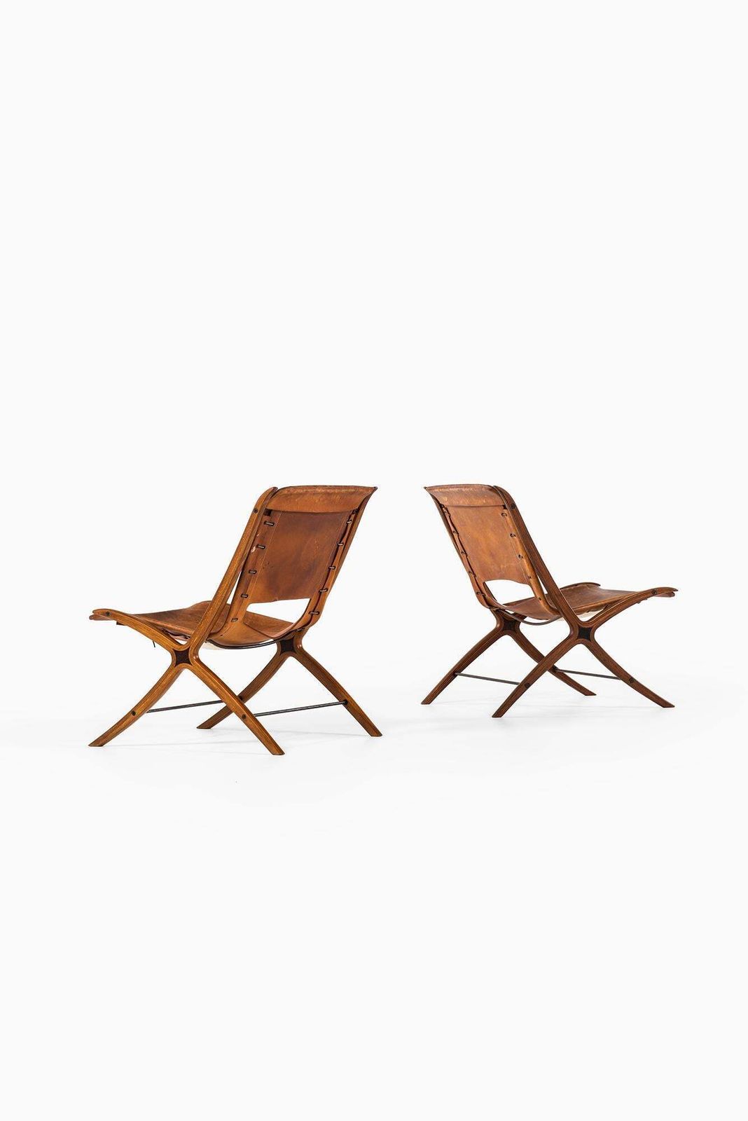 photo vintage Peter Hvidt & Orla Mølgaard Nielsen X Easy Chair By Fritz Hansen In Denmark