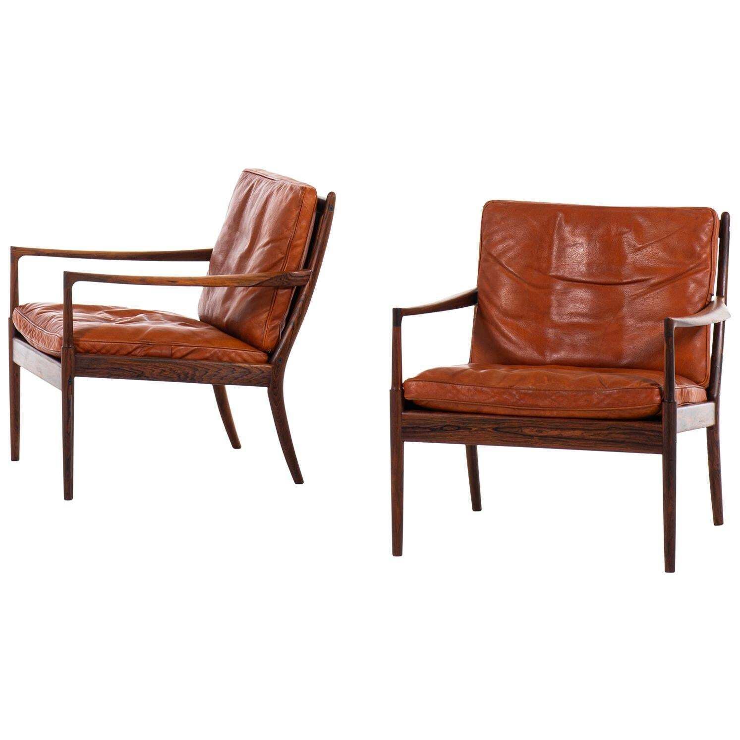 Ib Kofod Larsen Easy Chairs Model Samsö Produced By Ope In Sweden