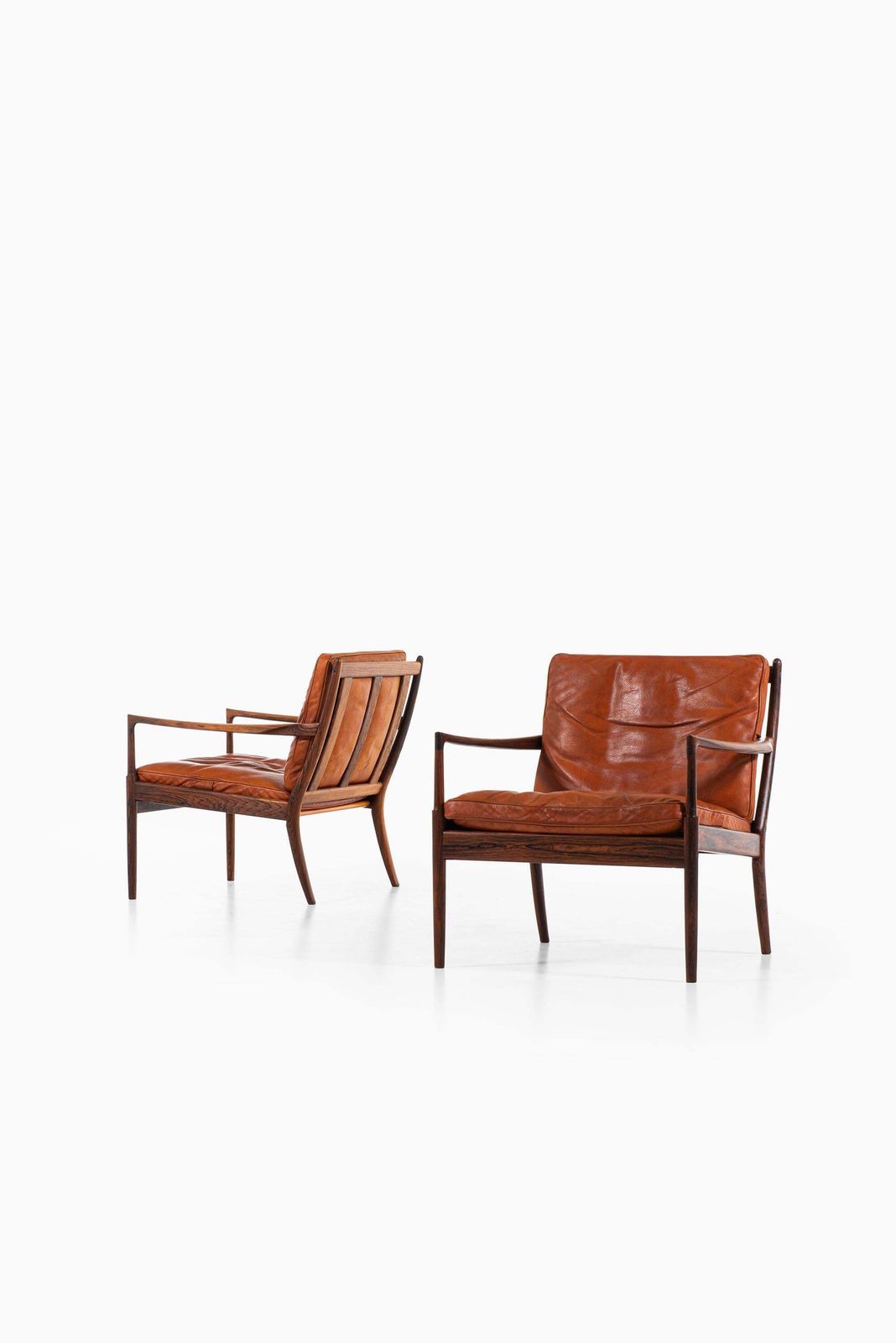 photo for sale Ib Kofod Larsen Easy Chairs Model Samsö Produced By Ope In Sweden