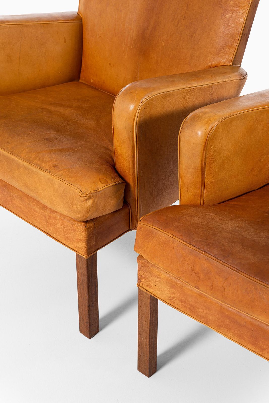 Kaare Klint Easy Chairs Model 5313 Produced By Rud. Rasmussen In Denmark photo Furniture