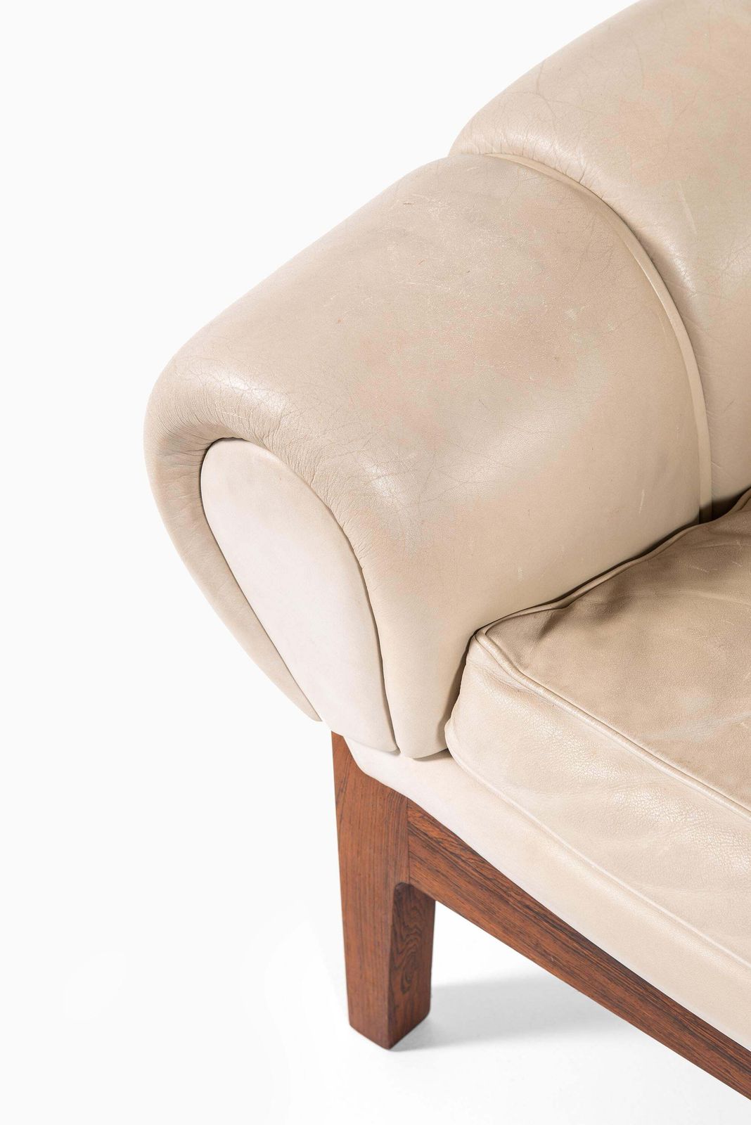 Illum Wikkelsø Sofa Model Croissant Produced By Holger Christiansen In Denmark photo for sale