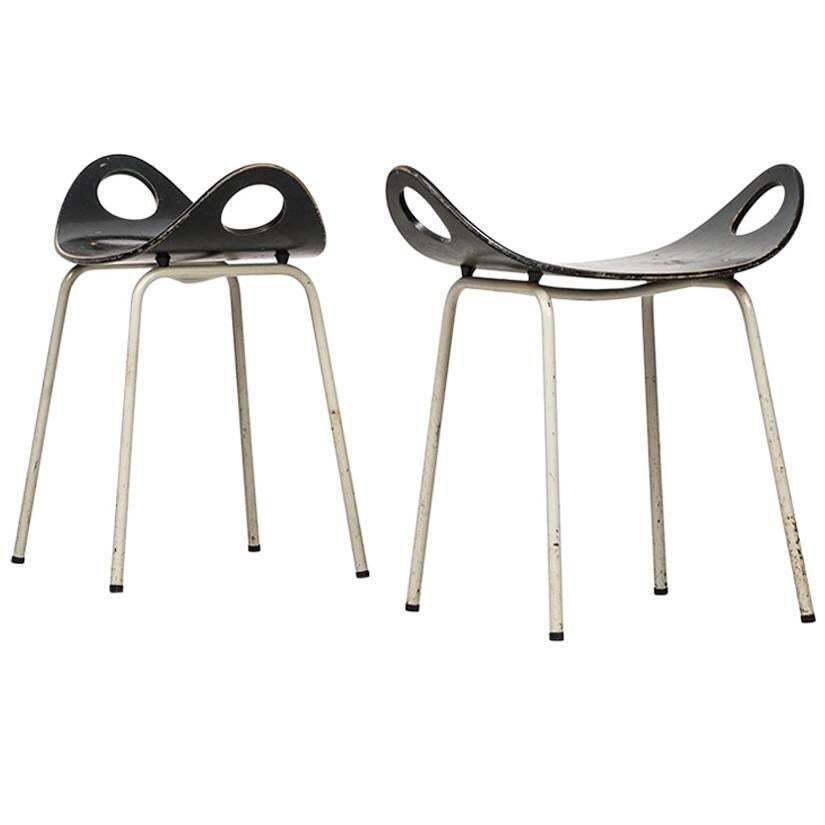 Olof Kettunen Stools By J. Merivaara In Finland