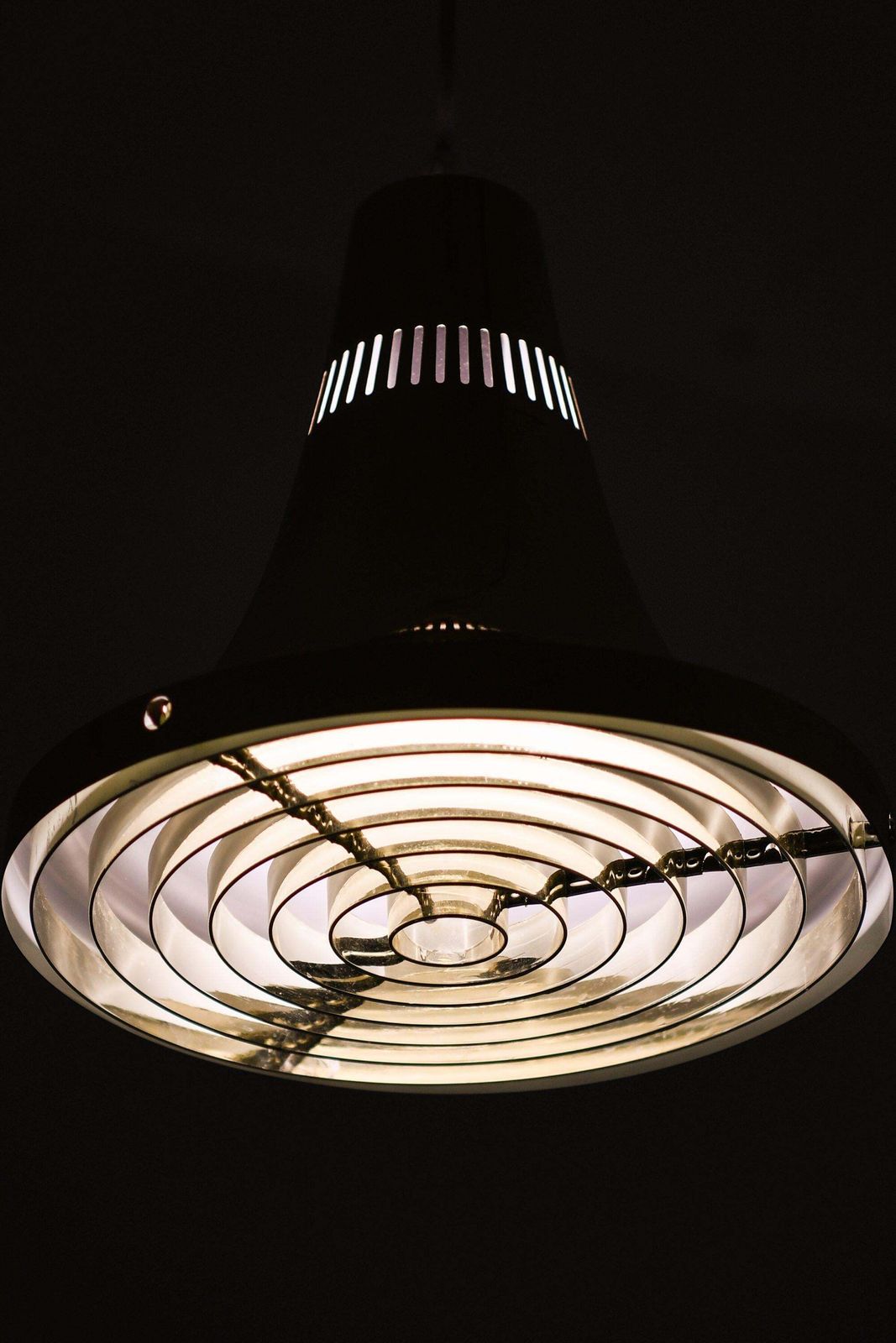 Ceiling Lamp In Brass By Hans Agne Jakobsson, 1960's photo Lighting
