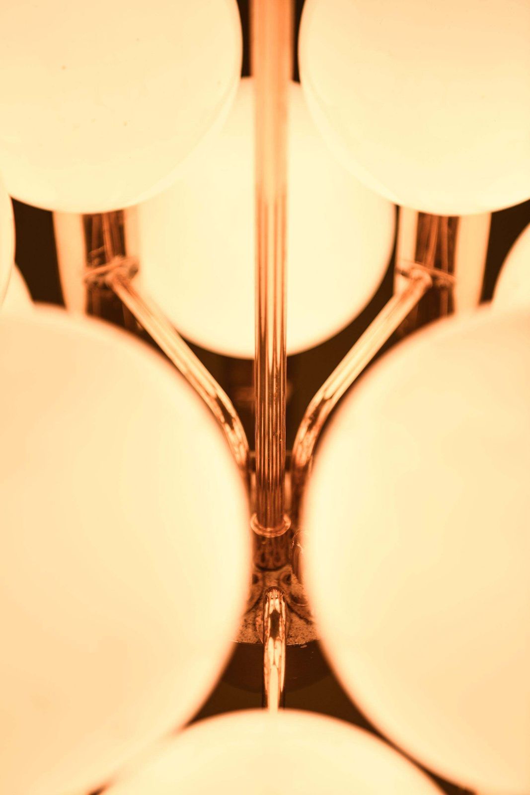 Ceiling Lamp In Brass And Glass By Hans Agne Jakobsson, 1960's photo vinterior
