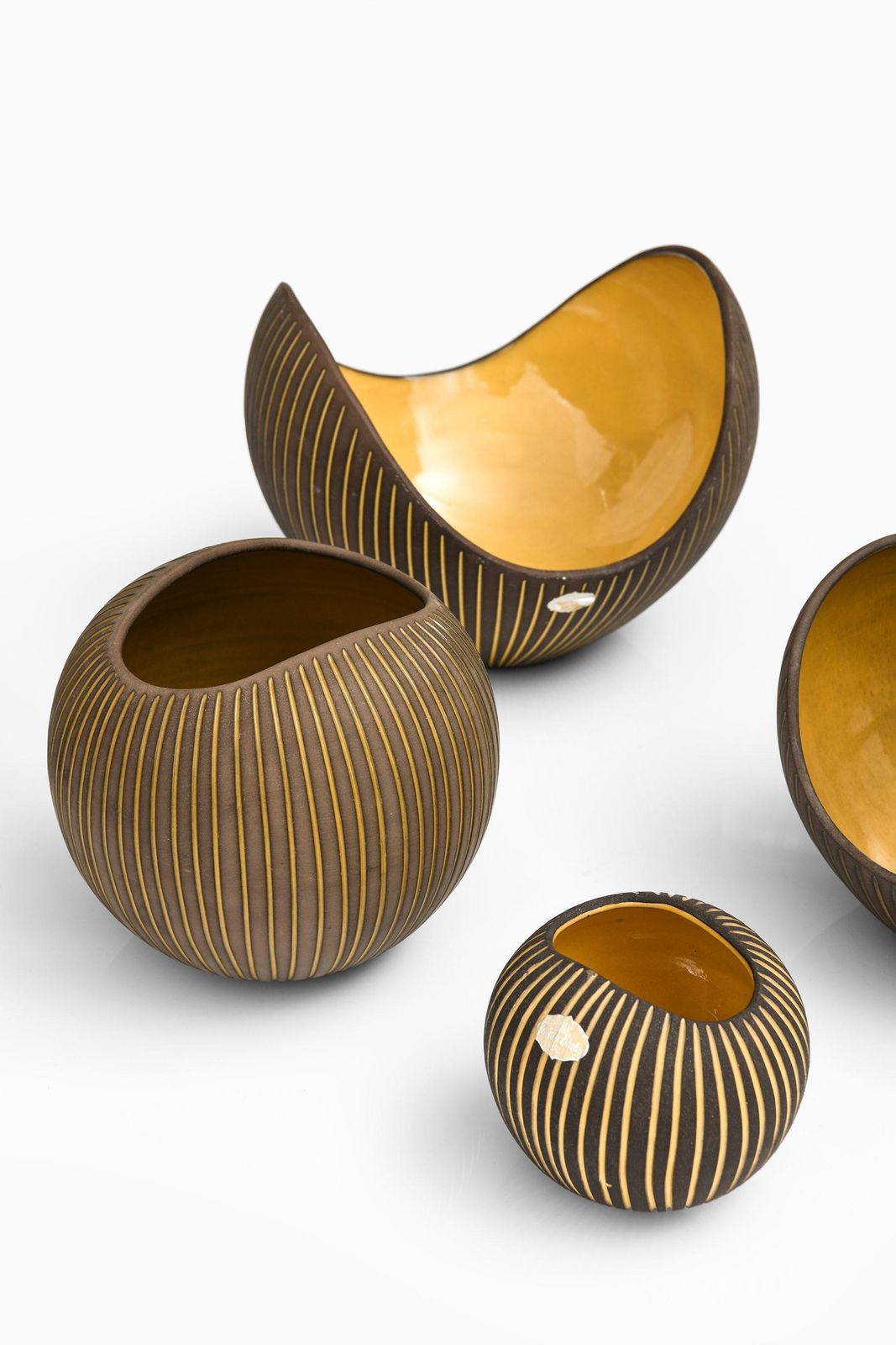 Set Of 5 Ceramic Bowls By Hjördis Oldfors, 1950's photo Home Decor