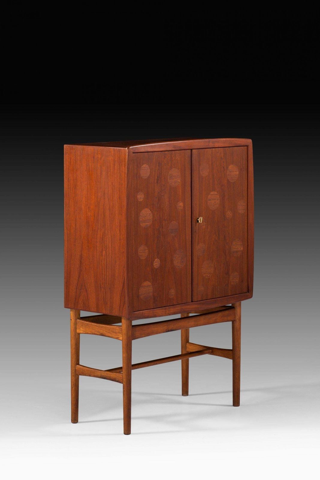 Tove & Edward Kindt Larsen Bar Cabinet Produced By Gustav Bertelsen In Denmark photo vintage