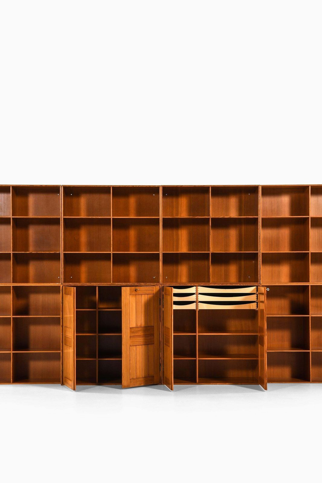 Large Set Of Bookcases In Oregon Pine By Mogens Koch, 1933 photo for sale
