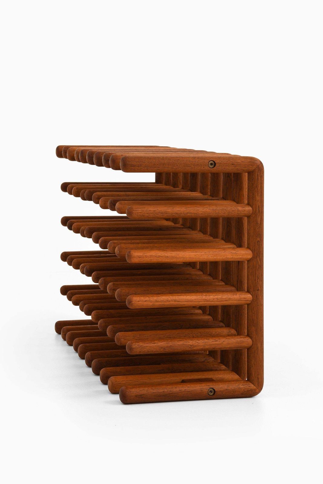Set Of 5 Wine Racks / Bottle Stands In Teak, 1950's photo furniture
