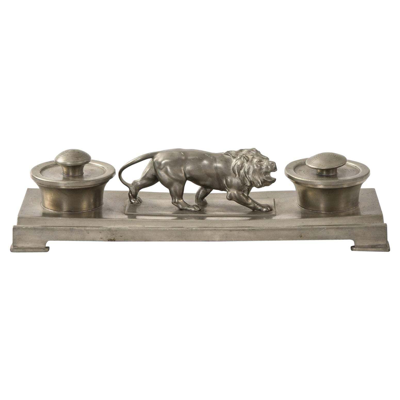 Nils Fougstedt Ink Stand Produced By Fabriksaktiebolaget Kronsilver In Sweden