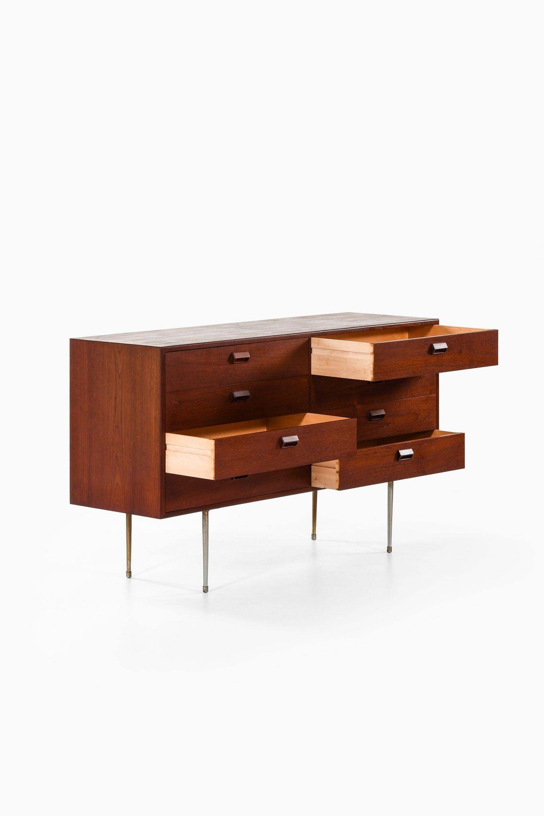 Sideboard/Bureau In Teak And Steel By Børge Mogensen, 1950s photo for sale