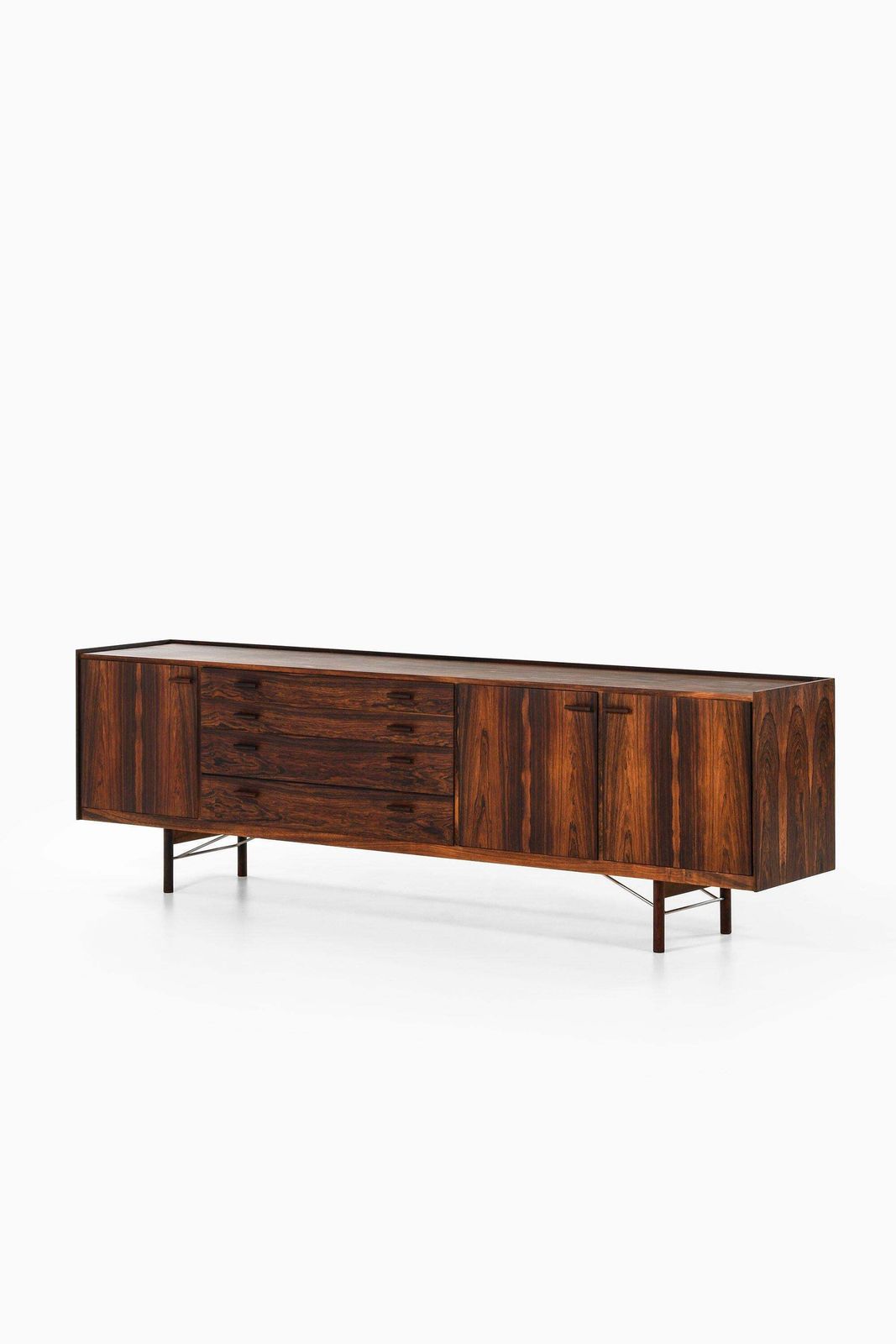 Sideboard In Rosewood And Steel By Ib Kofod Larsen, 1960s photo furniture