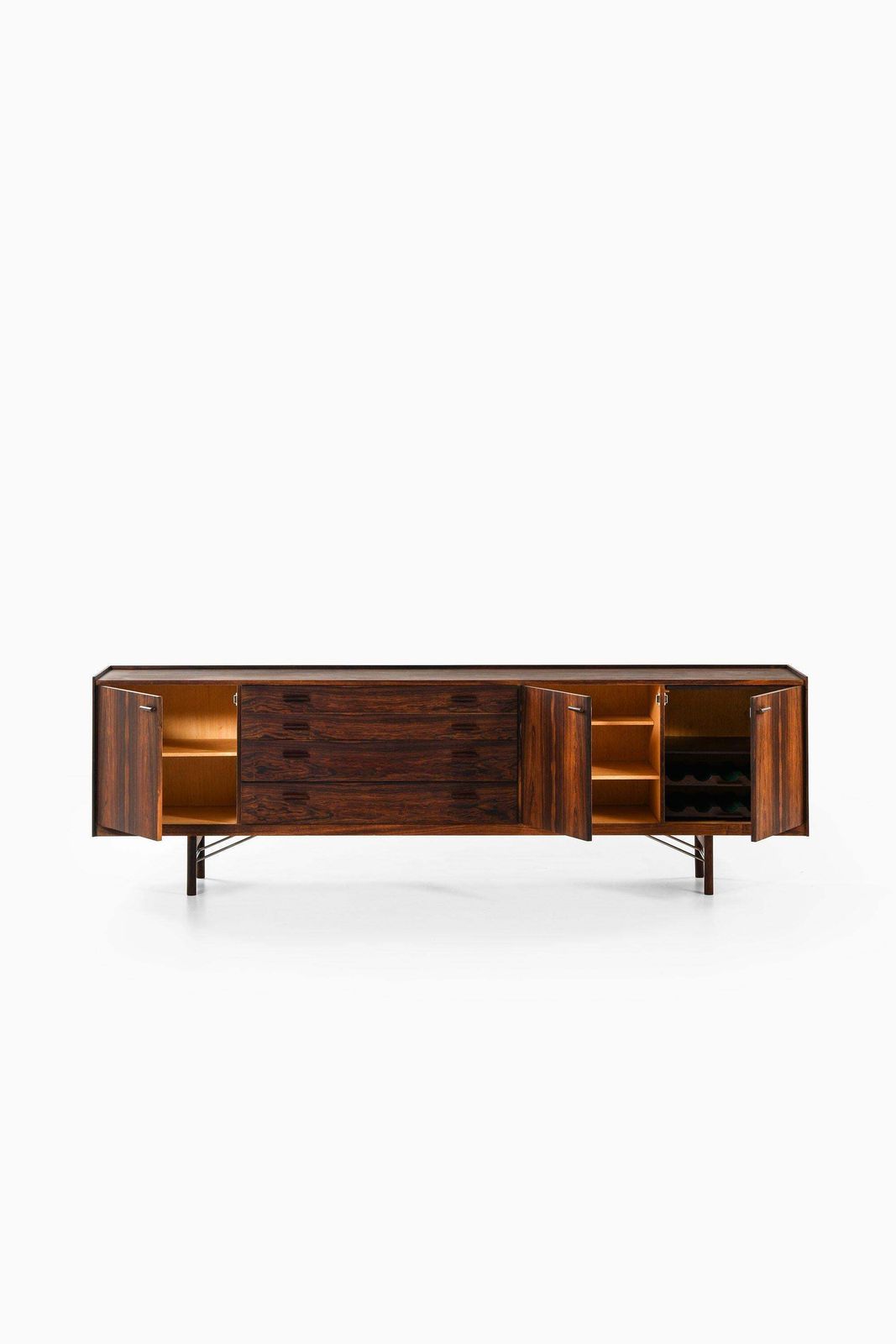 Sideboard In Rosewood And Steel By Ib Kofod Larsen, 1960s photo 33549.0