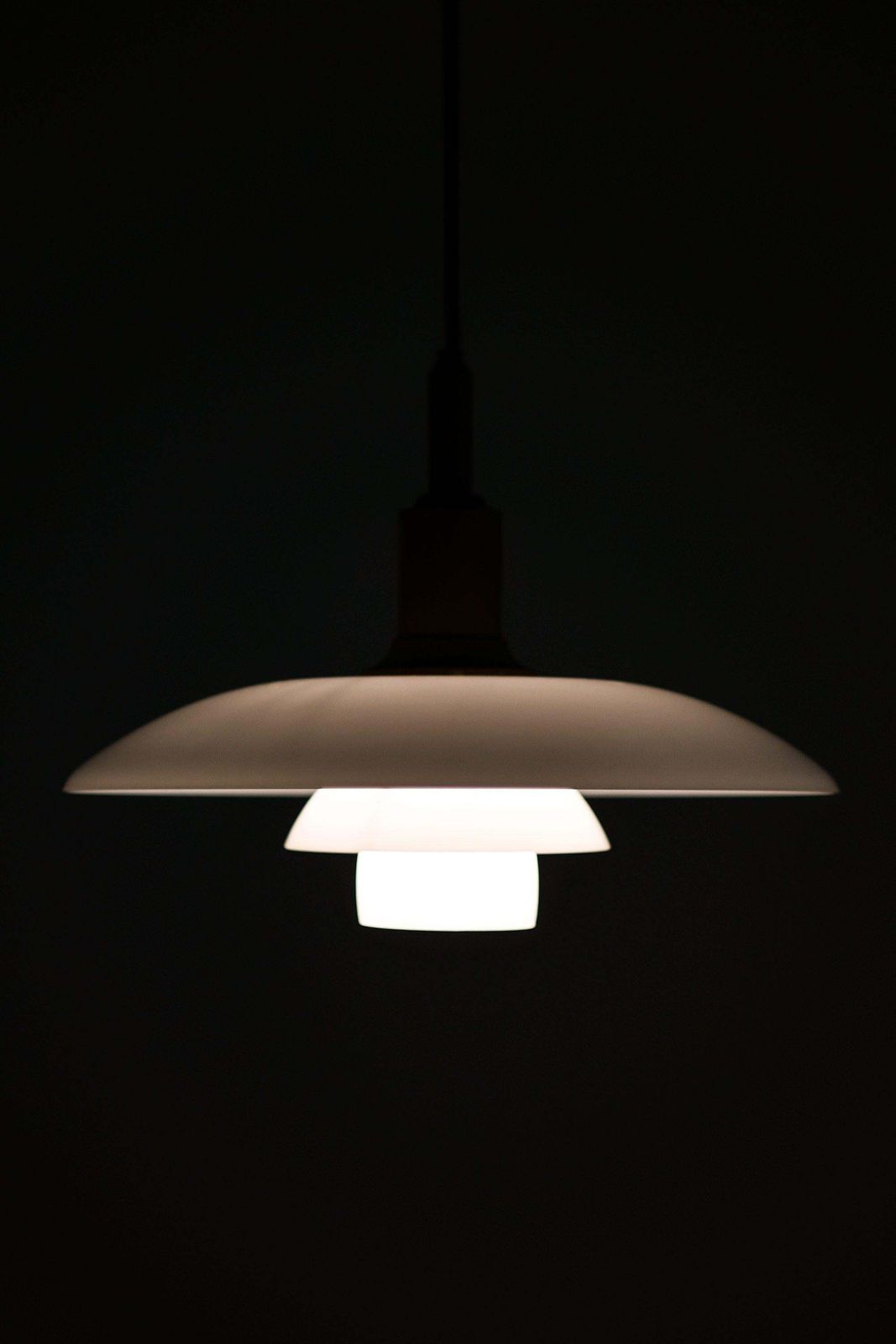 Ceiling Lamp In Brass And Opaline Glass By Poul Henningsen, 1930's photo 6370.0