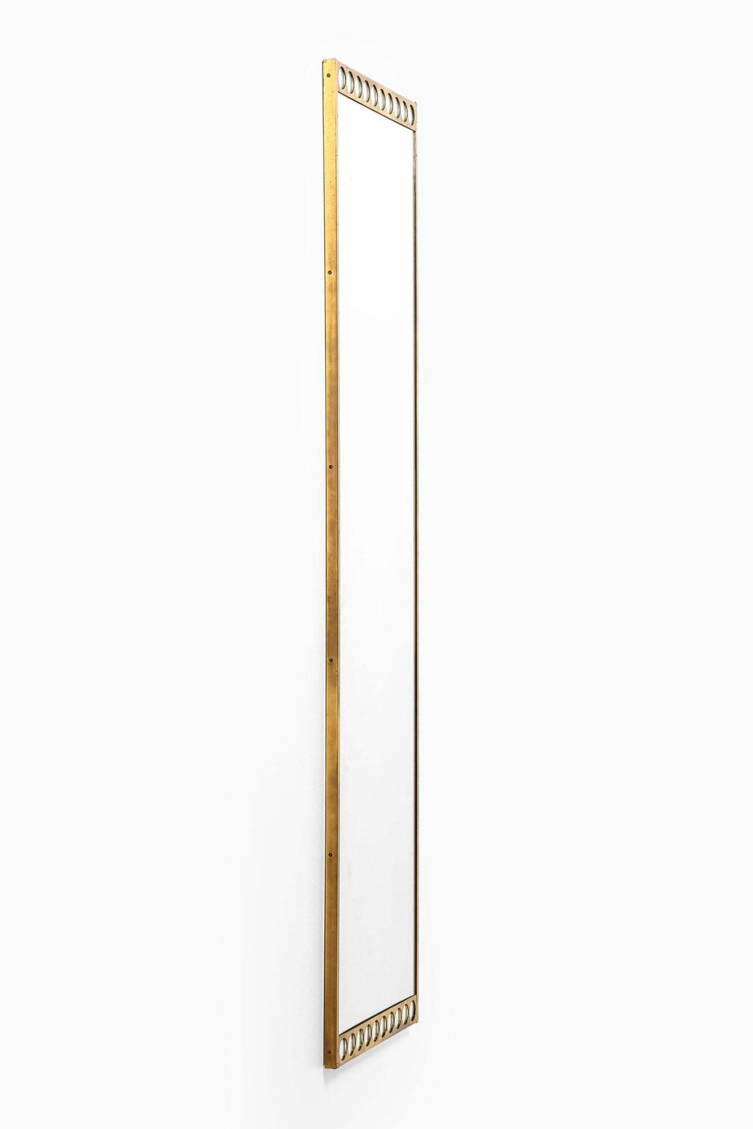 Very Rare Mirror In Brass By Fröseke Ab Nybrofabriken In Sweden, 1960's photo buy