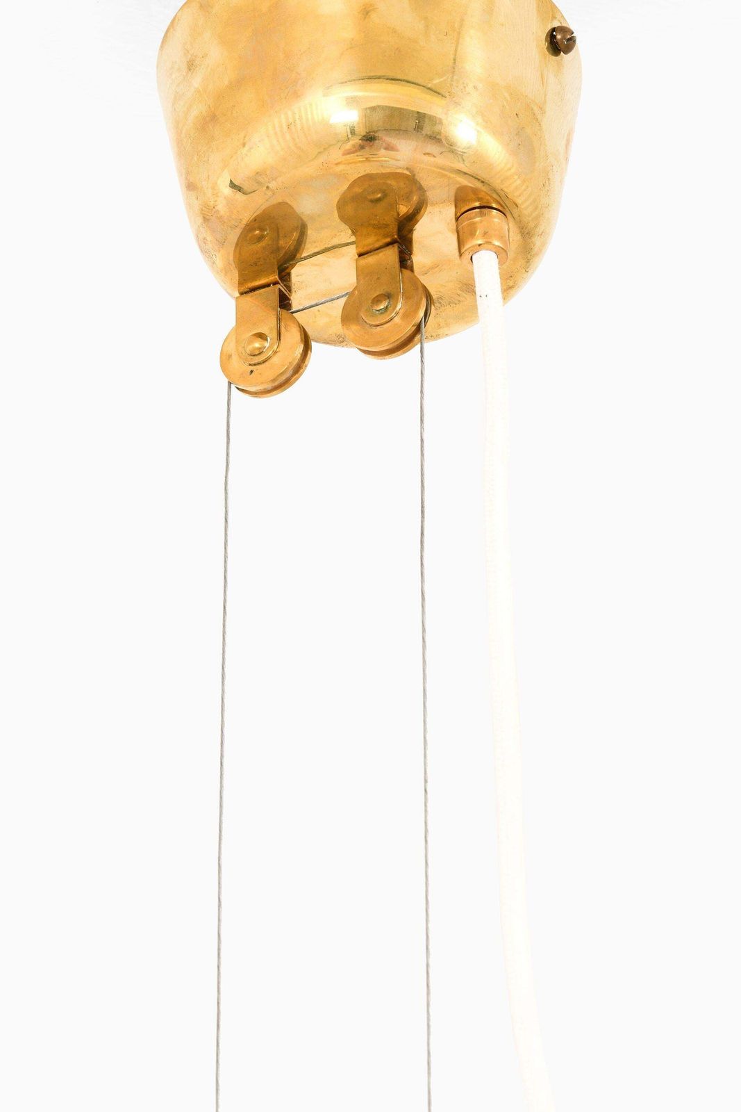 Ceiling Lamp In Brass And Glass By Paavo Tynell, 1950's photo 10617.0