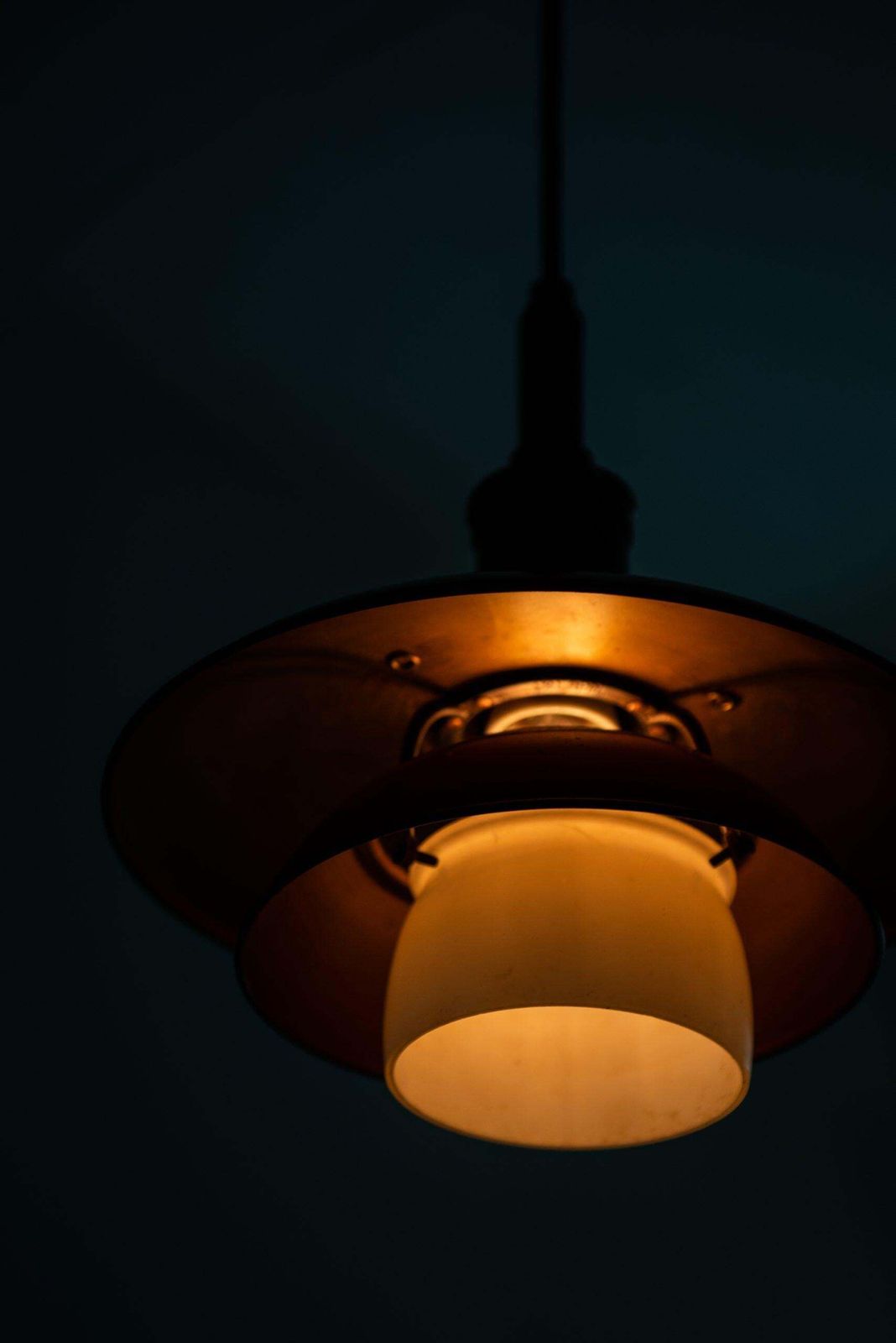 photo for sale Poul Henningsen Ceiling Lamp Model Ph 3/3 Produced By Louis Poulsen In Denmark
