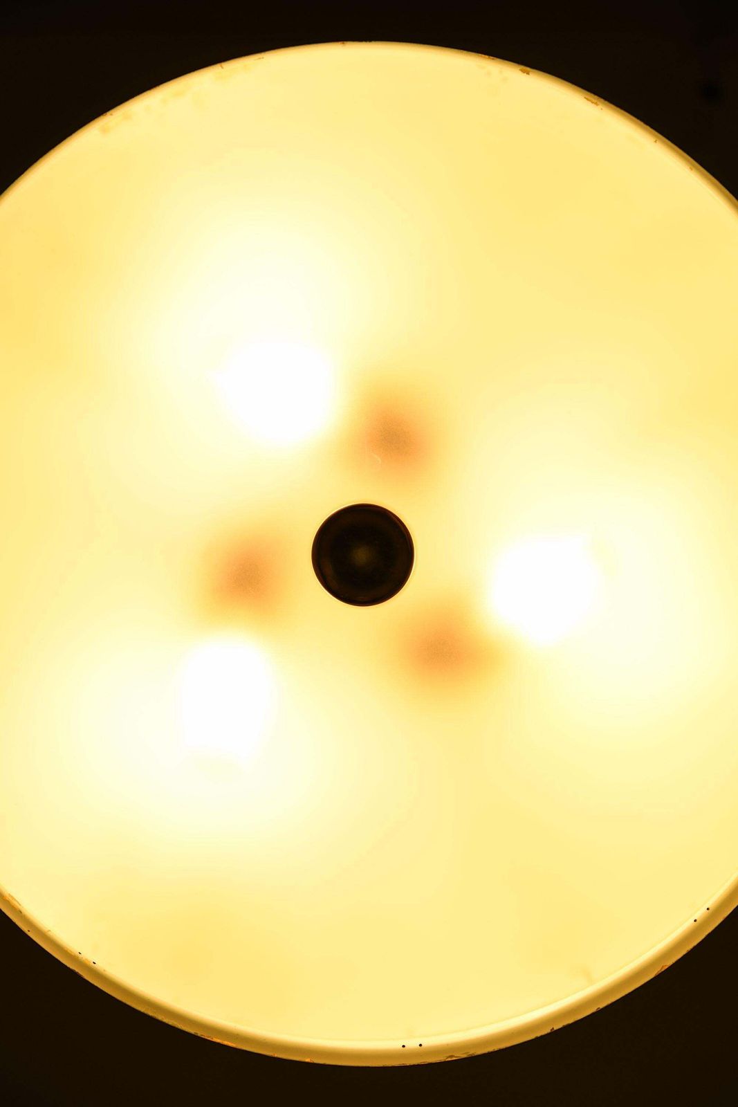 10617.0 Ceiling Lamp In Brass And Glass By Paavo Tynell, 1950's photo