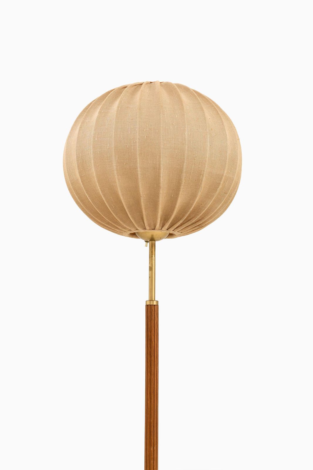 Floor Lamp In Brass And Fabric By Hans Bergström, 1950's photo furniture