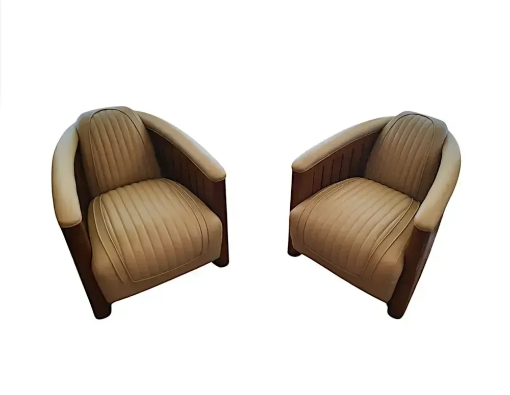 A Gorgeous Club Armchair In The Art Deco Style photo vinterior