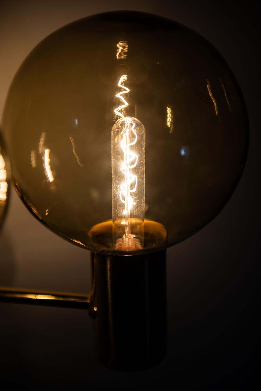 Hans Agne Jakobsson Wall Lamps Model V 149 In Brass And Glass photo Lighting