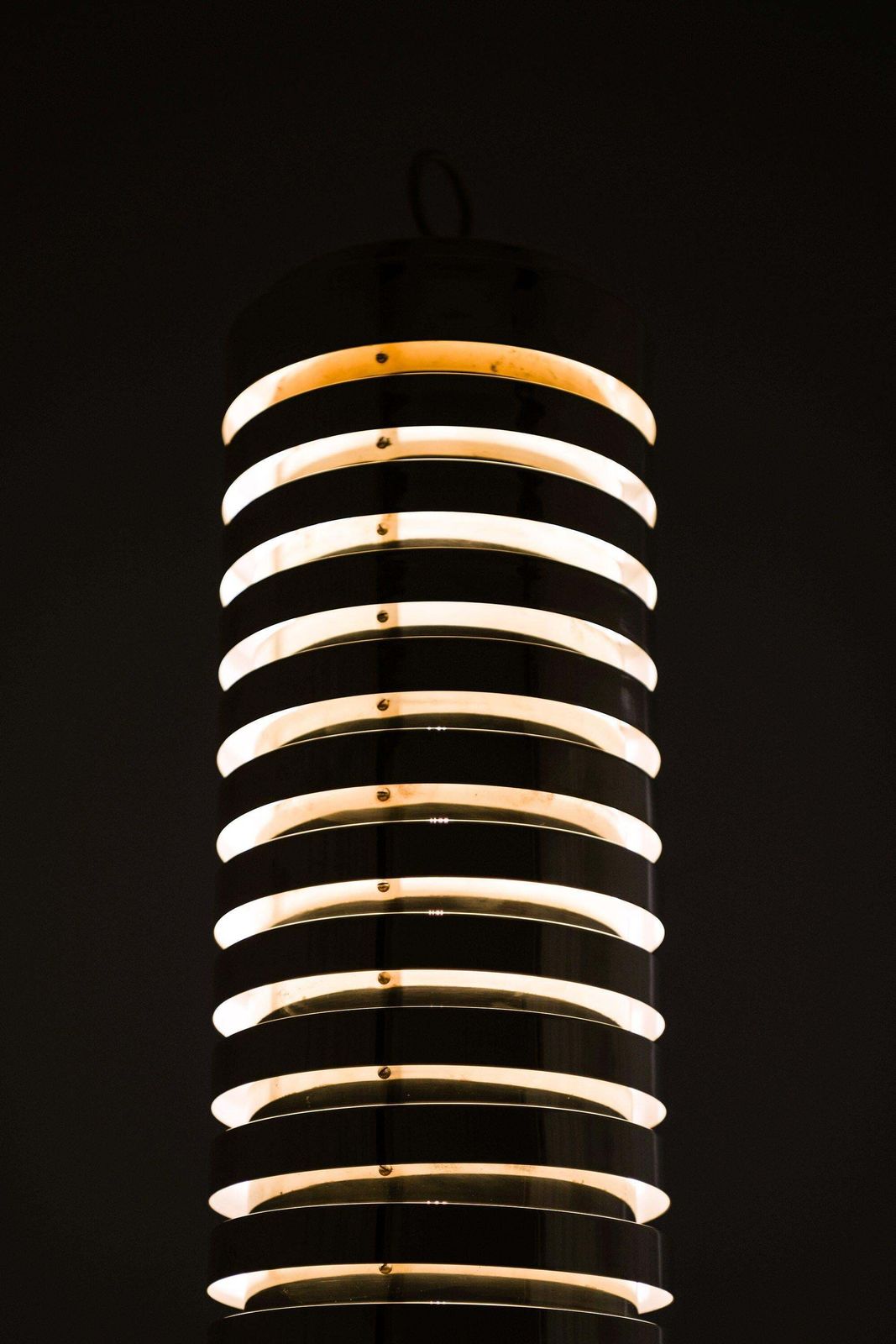 Floor Lamp In Brass By Hans Agne Jakobsson, 1950's photo vintage