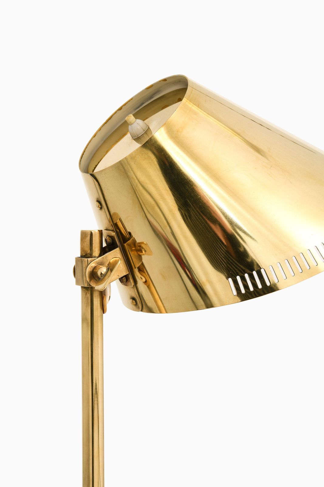Table Lamp In Brass By Paavo Tynell, 1950's photo Lighting
