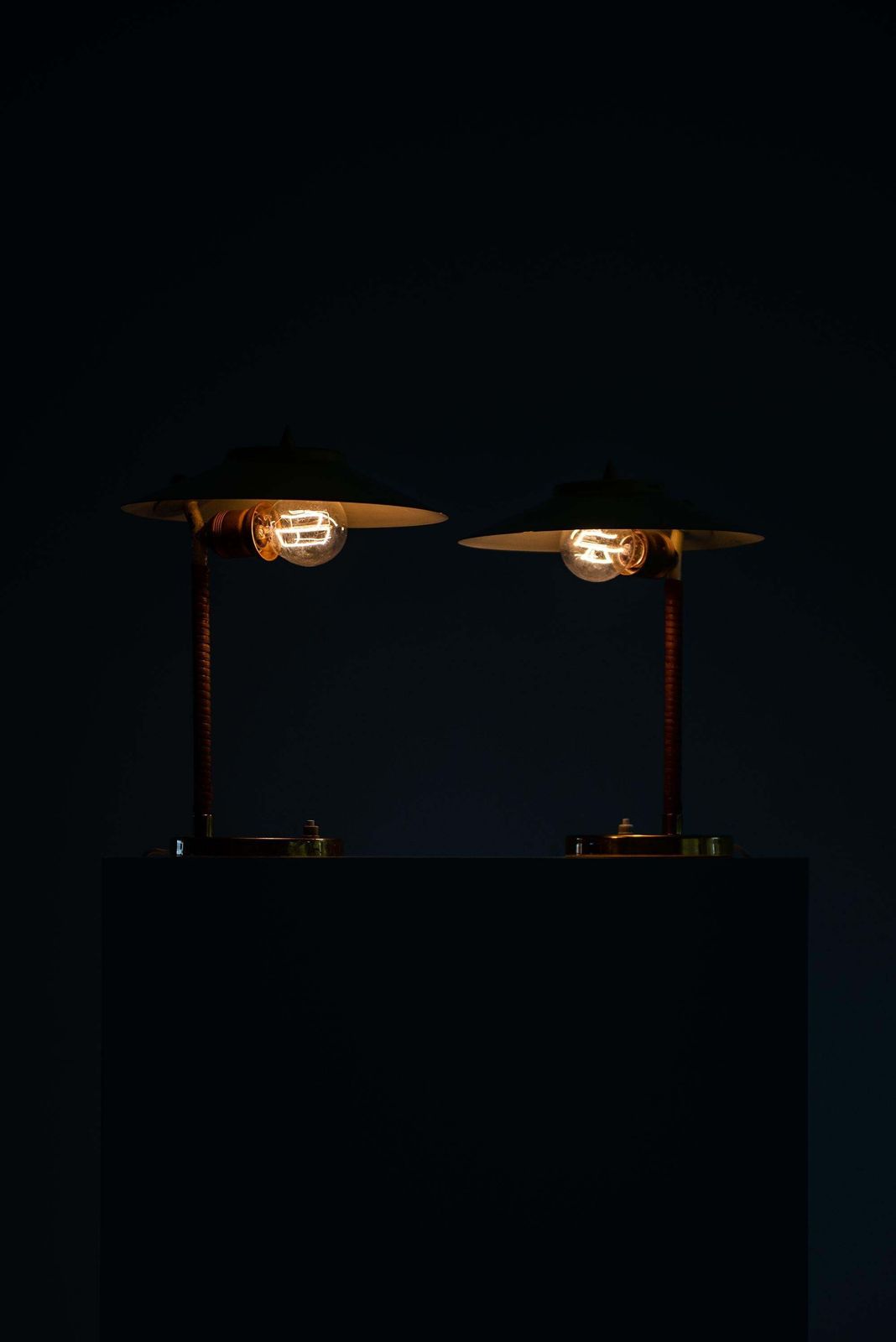 Table Lamps Attributed To Paavo Tynell And Produced By Idman In Finland photo 14014.0