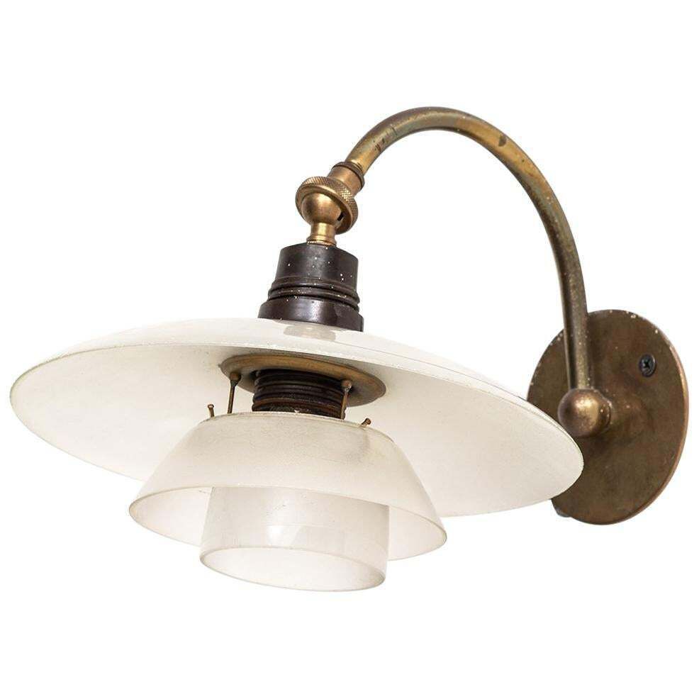 Poul Henningsen Wall Lamp Model Ph 1/1 By Louis Poulsen In Denmark