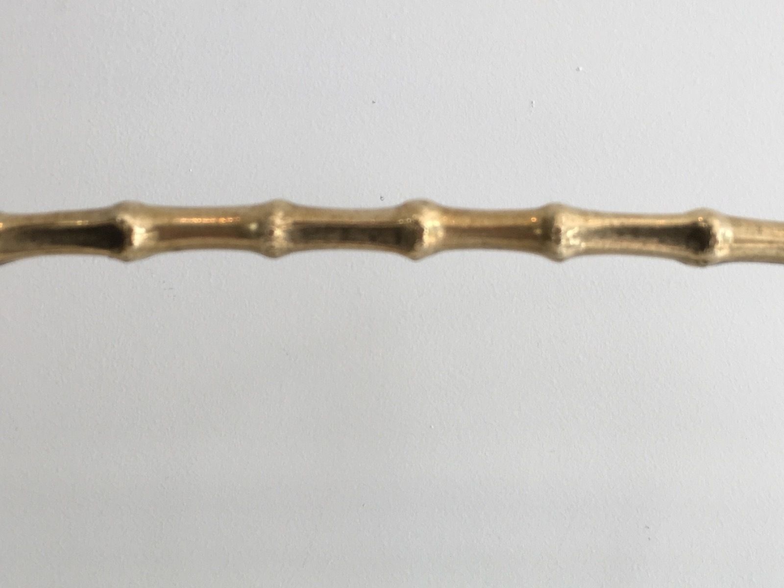 photo vintage Faux Bamboo Style Magazine Rack In Brass From Maison Baguès