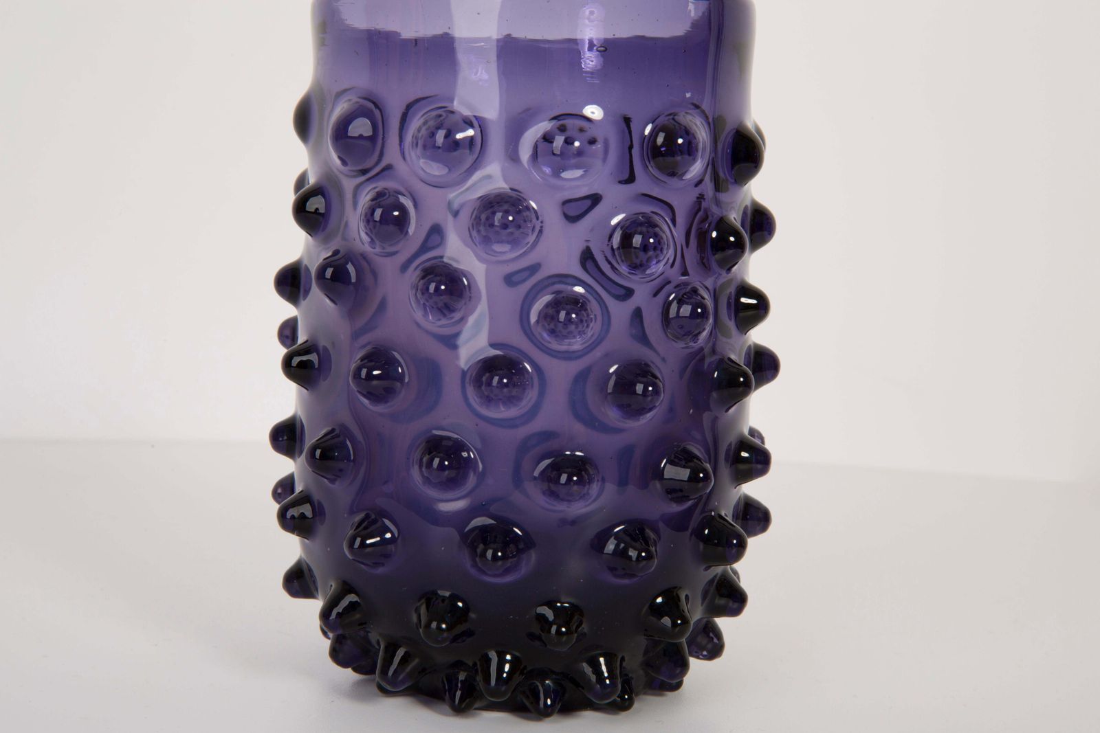 Violet Purple Glass Vase, 20th Century, Italy, 1960s photo 85.0