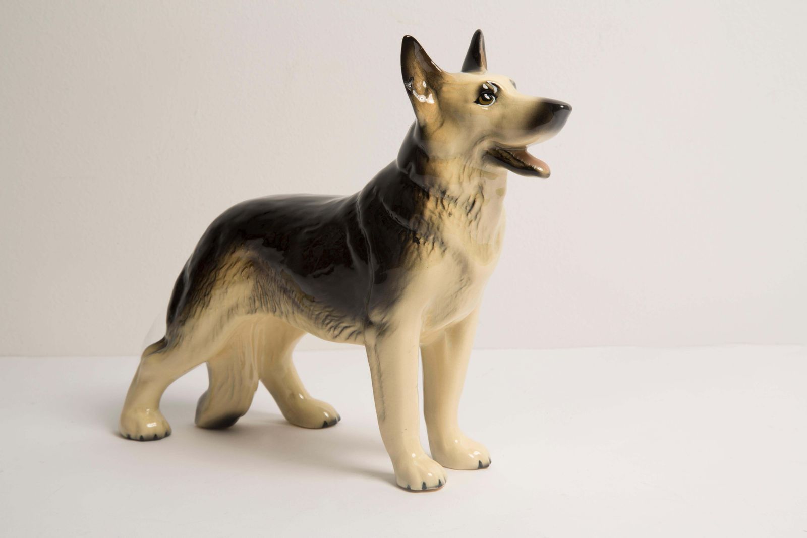 Midcentury German Shepherd Ceramic Dog Sculpture, Europe, 1960s photo buy