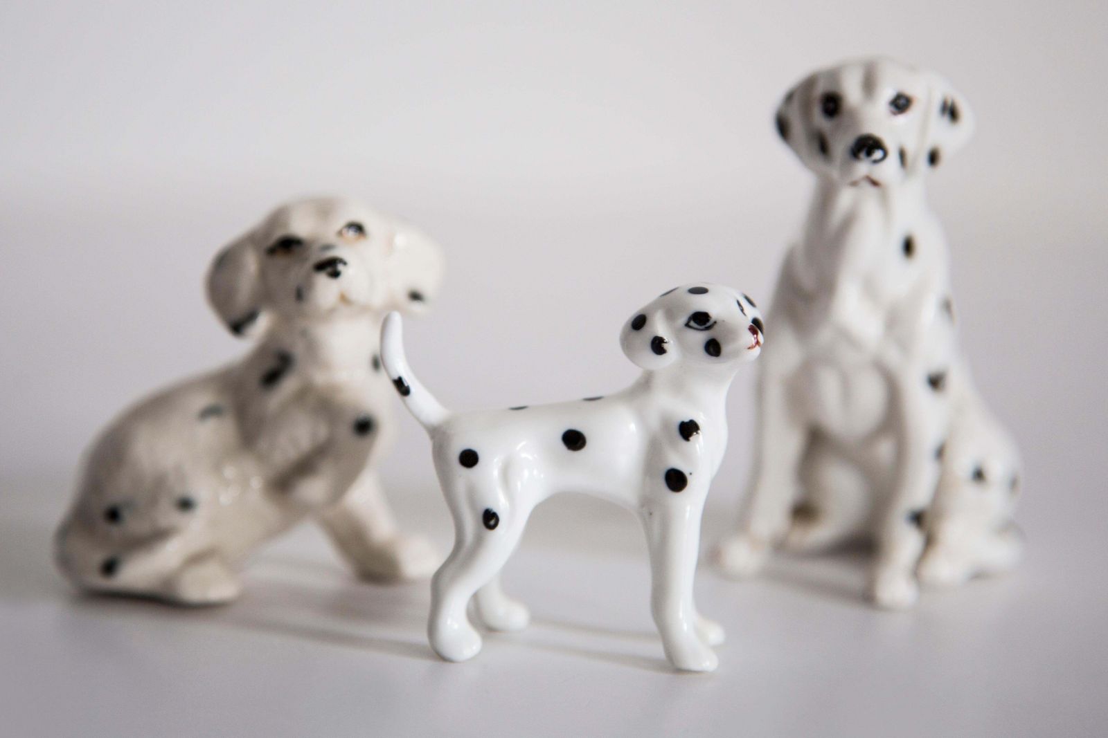 20th Century Mini White Dalmatian Dog Sculpture, Italy, 1960s photo furniture