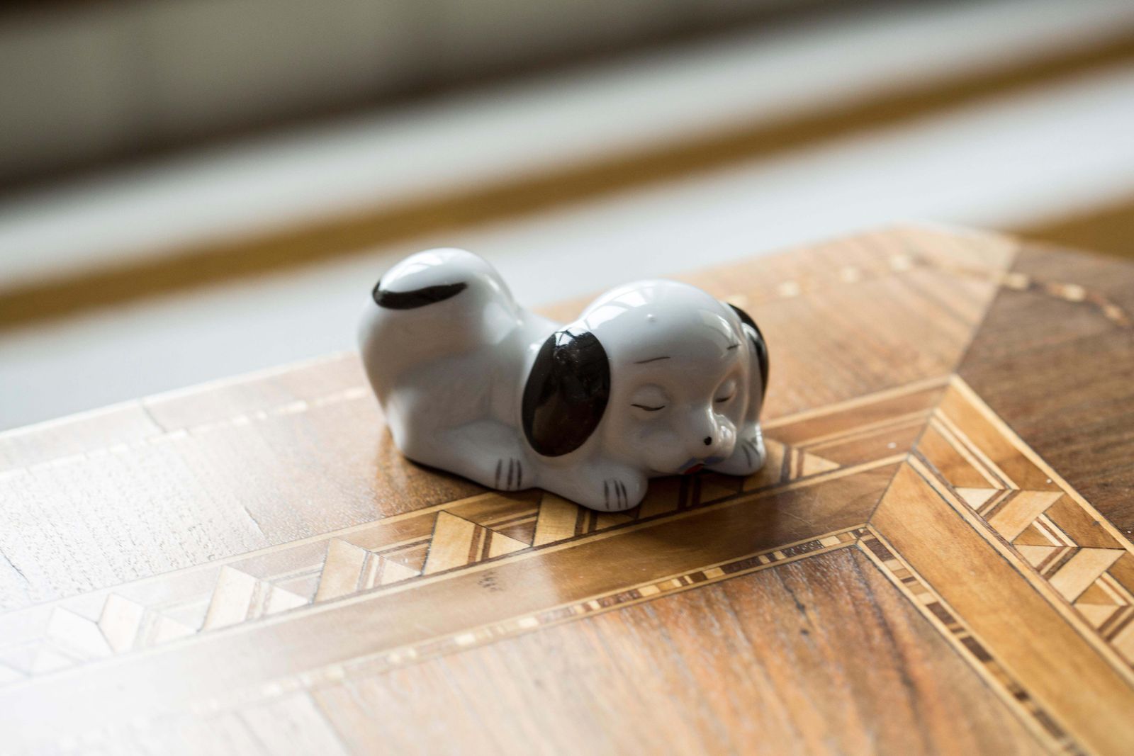 Mid Century Small White Dog Sculpture, Italy, 1960s photo Art