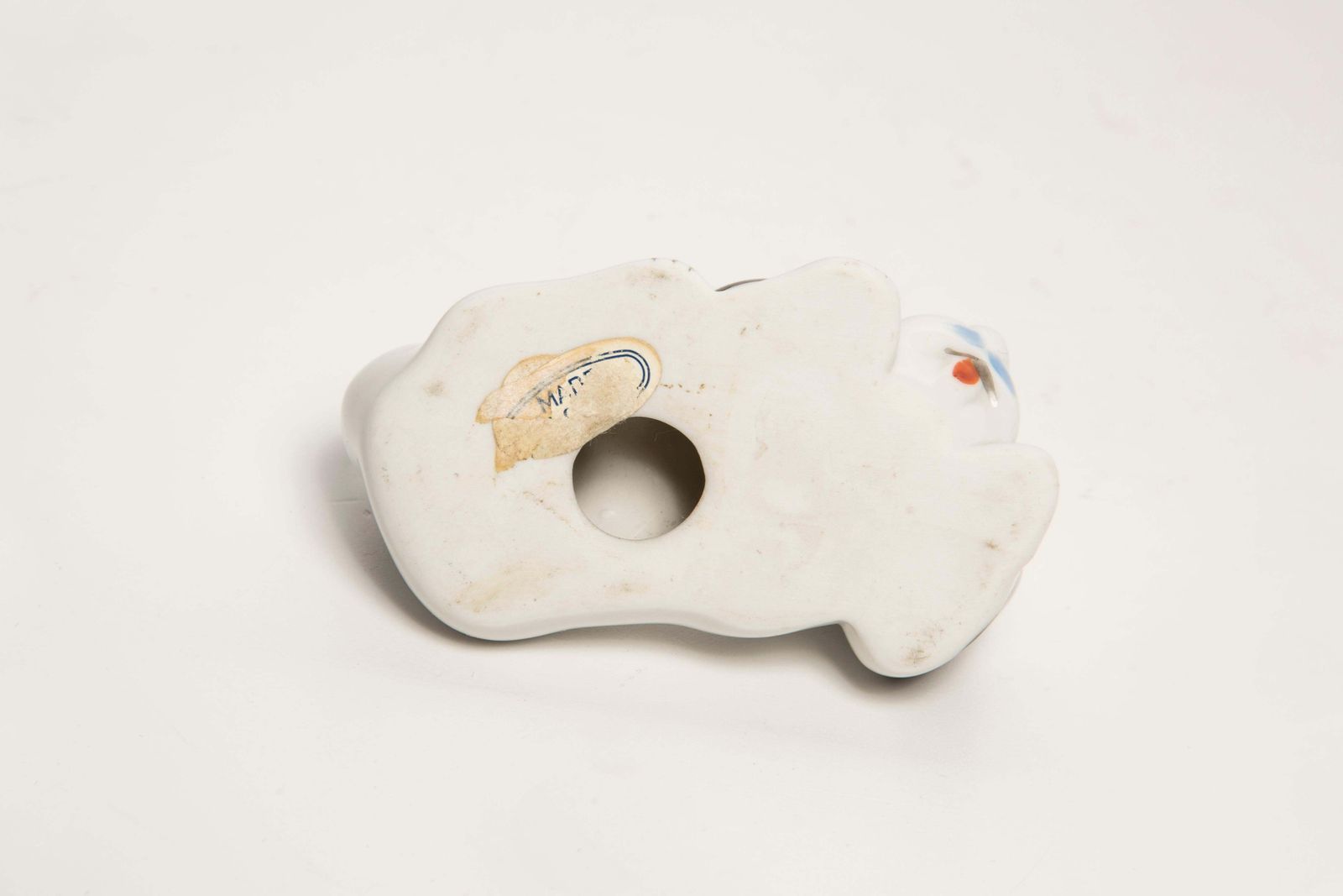 Mid Century Small White Dog Sculpture, Italy, 1960s photo vintage